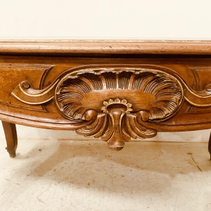 Louis XV style walnut desk, late 19th century