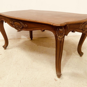 Louis XV style walnut desk, late 19th century