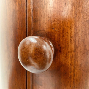 Table de chevet Somno Empire, acajou et placage, époque Napoléon III - XIXᵉ siècle