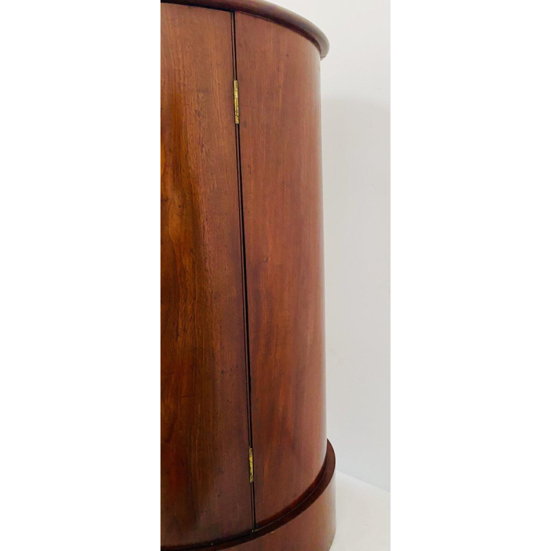 Table de chevet Somno Empire, acajou et placage, époque Napoléon III - XIXᵉ siècle