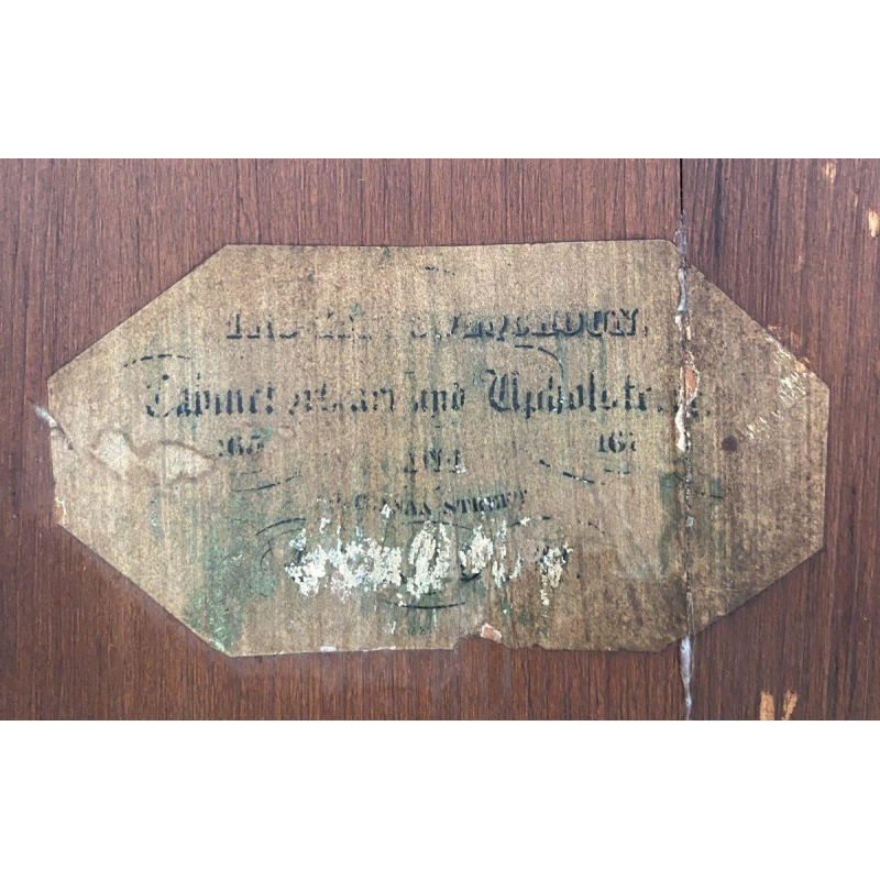 Table de chevet Somno Empire, acajou et placage, époque Napoléon III - XIXᵉ siècle