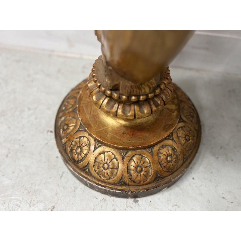 Carved and gilded wooden display stand/column, 19th century