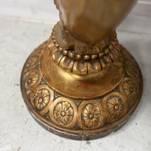 Carved and gilded wooden display stand/column, 19th century