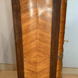 Schrijftafel voor dames uit de tijd van Napoleon III, palissanderhout en palissander, marmeren blad, 20e eeuw