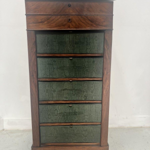 Antique cardboard desk belonging to a notary's clerk, 19th century