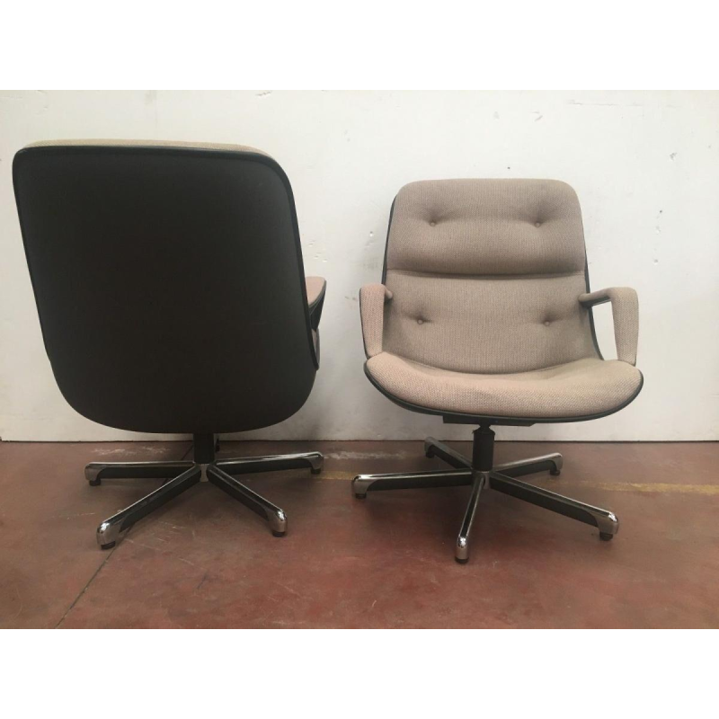 Strafor, paire de fauteuils de direction pivotants, ca 1970–1980