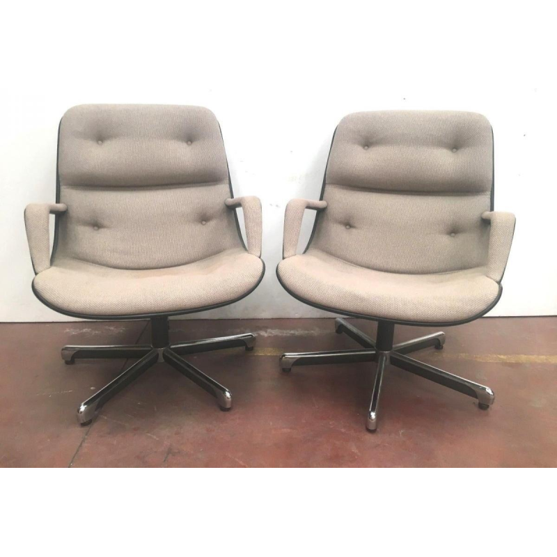 Strafor, paire de fauteuils de direction pivotants, ca 1970–1980