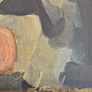 Milo DARDENNE “Breakfast” oil painting on canvas expressionist