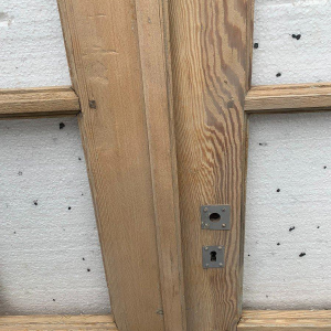 Set of three fir wood partition doors, 20th century