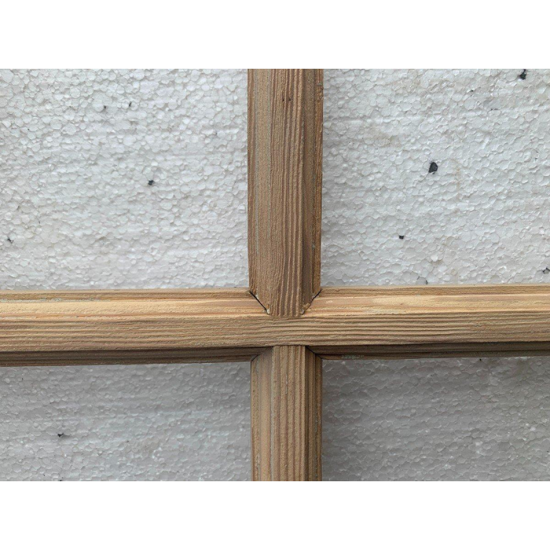 Set of three fir wood partition doors, 20th century