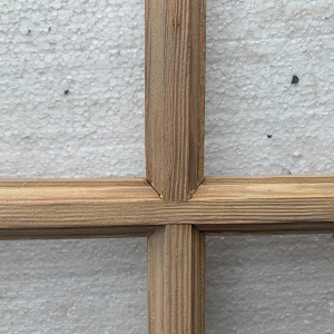 Set of three fir wood partition doors, 20th century