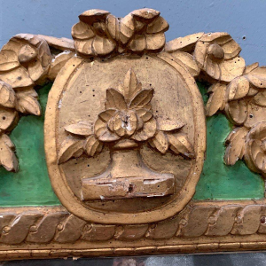 Miroir d’époque Louis XVI en bois doré, XVIIIᵉ siècle