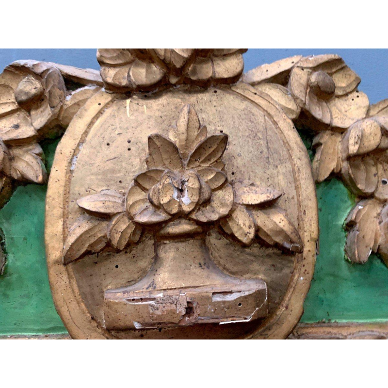 Miroir d’époque Louis XVI en bois doré, XVIIIᵉ siècle