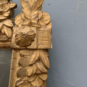 Louis XVI period mirror in giltwood, 18th century
