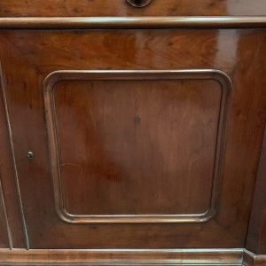 Napoleon III two-part display cabinet, mahogany and veneer, 19th century