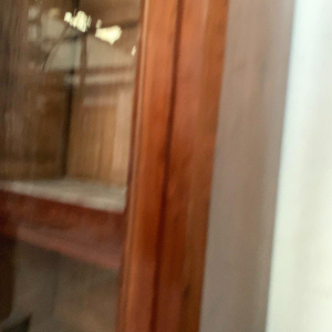 Napoleon III two-part display cabinet, mahogany and veneer, 19th century