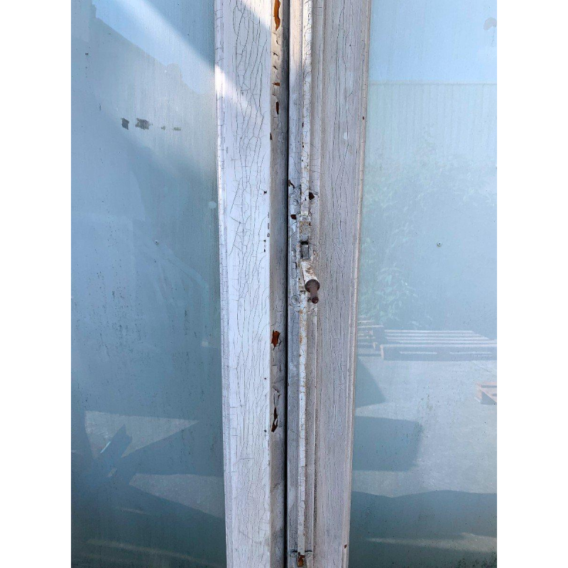 Double-leaf French doors in solid oak, 20th century