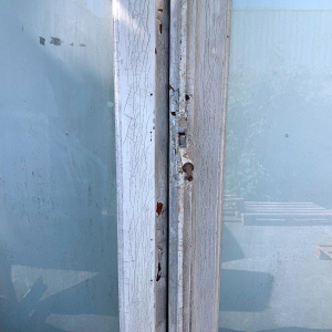 Double-leaf French doors in solid oak, 20th century