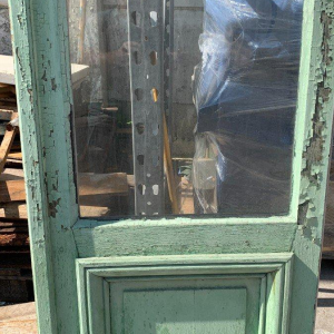Double-leaf French doors in solid oak, 20th century
