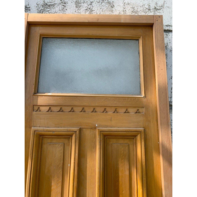 Patinated fir doorway, 20th century