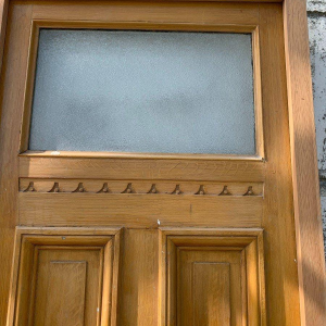 Patinated fir doorway, 20th century