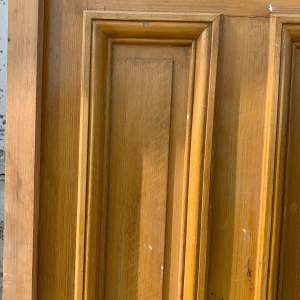 Patinated fir doorway, 20th century