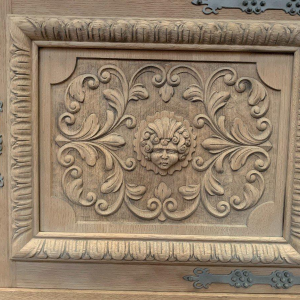 Renaissance-style solid oak sideboard, 20th century