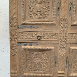 Renaissance-style solid oak sideboard, 20th century