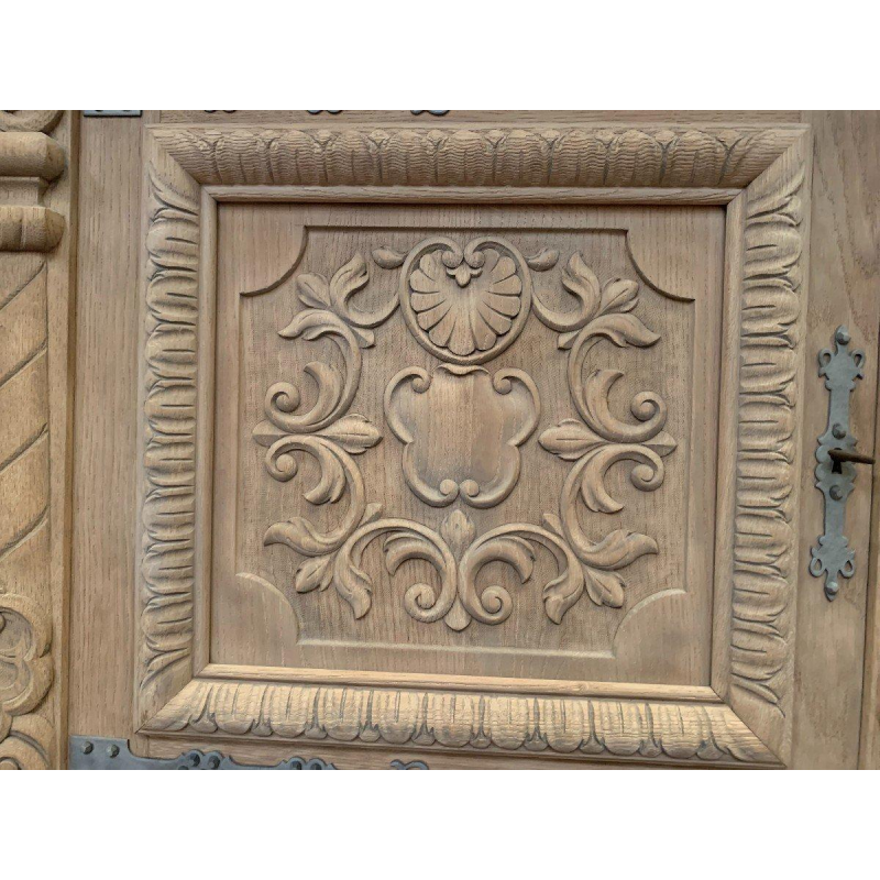 Renaissance-style solid oak sideboard, 20th century
