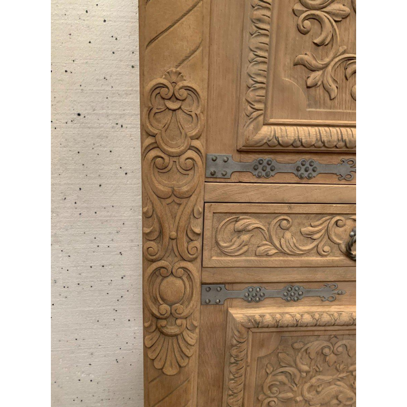 Renaissance-style solid oak sideboard, 20th century