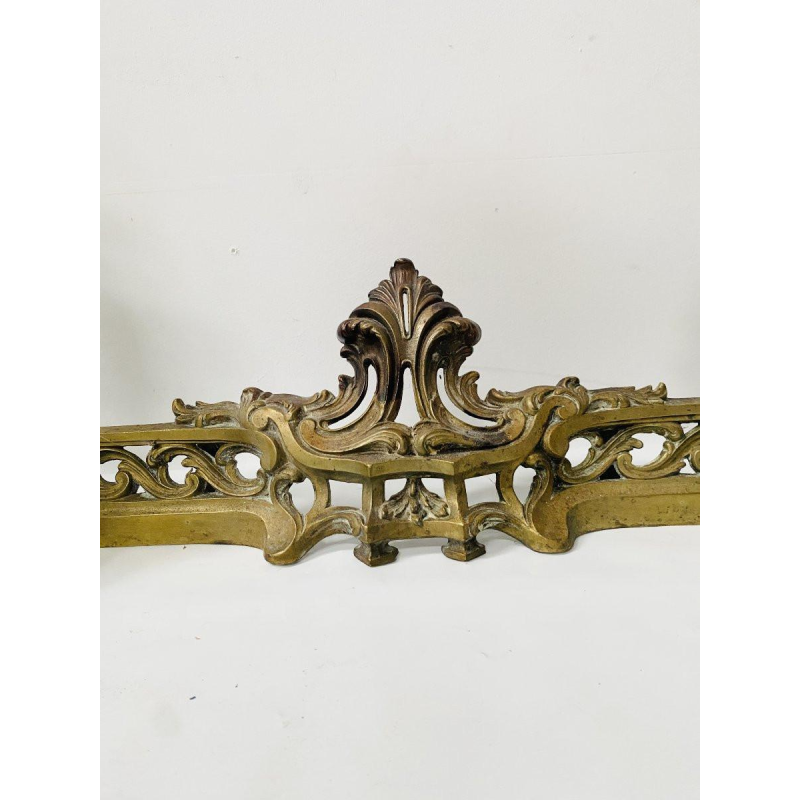 Louis XV style andiron in chased bronze, 20th century