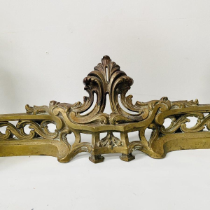 Louis XV style andiron in chased bronze, 20th century