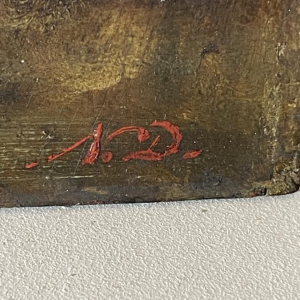 Narcisse Virgile Diaz de la Pena "Een galante scène in het park", olieverfschilderij op paneel, ca. 1850