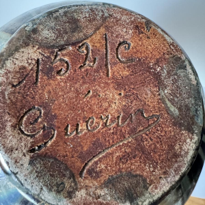 Roger GUERIN vaas van gevlamd steengoed, model 132/C, ca. 1920