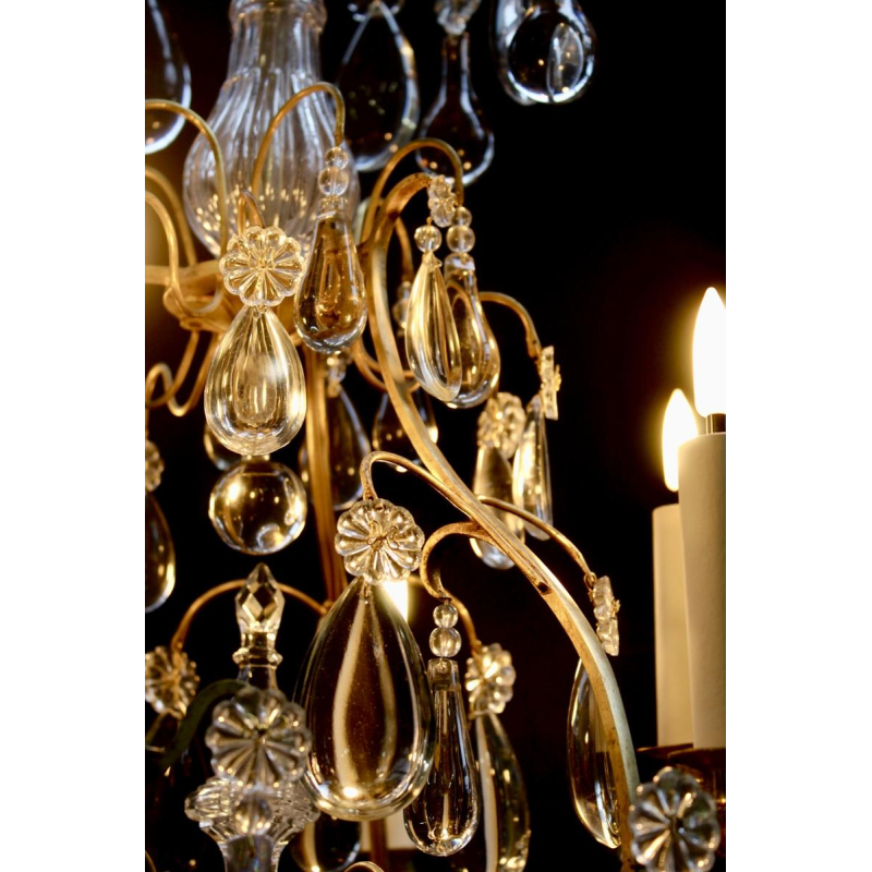 Cage chandelier, France circa 1900