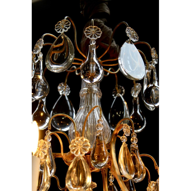 lustre cage , France vers 1900