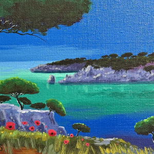 François Camus “The Pines” oil painting on canvas, Provençal landscape