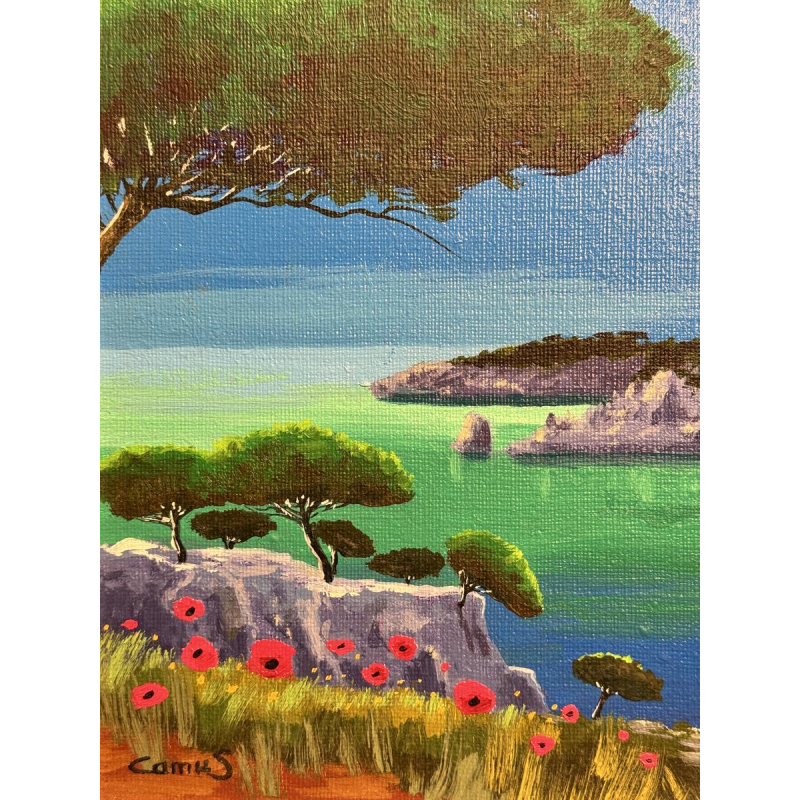 François Camus “The Pines” oil painting on canvas, Provençal landscape