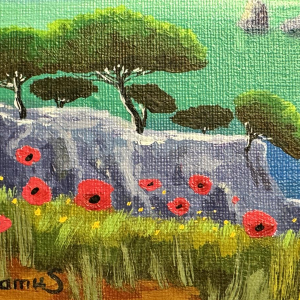 François Camus “The Pines” oil painting on canvas, Provençal landscape