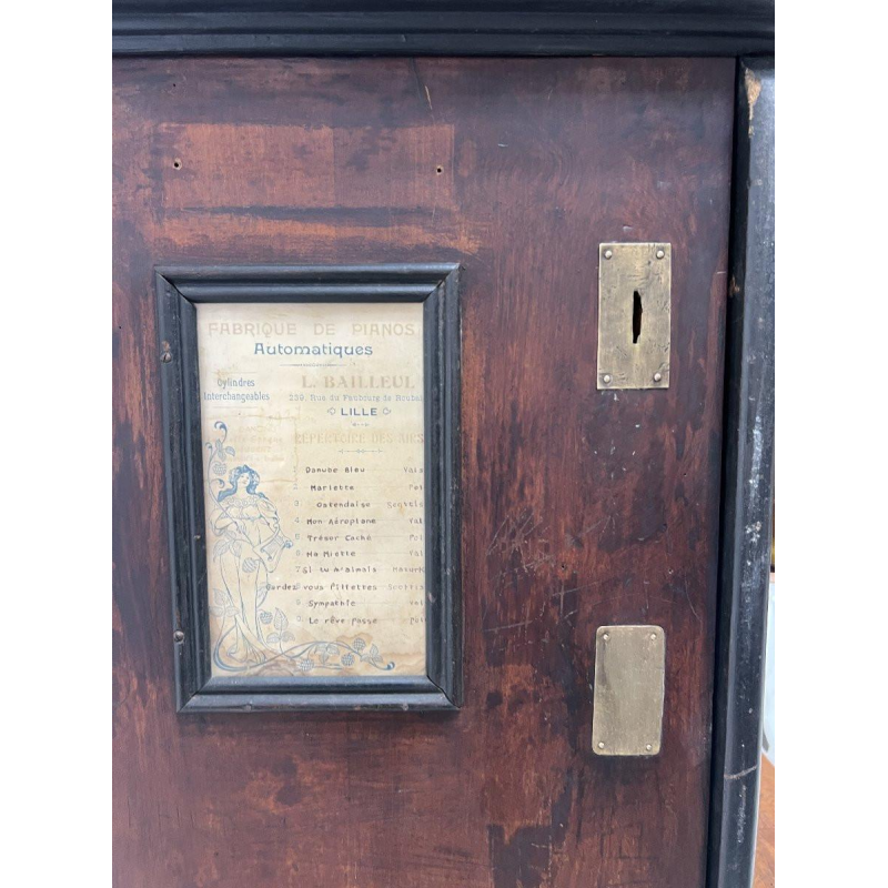 Art Nouveau mechanical piano, Maison Bailleul in Lille, circa 1900