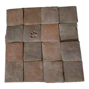 Antieke terracotta tegels uit de 19e eeuw - 68 m²