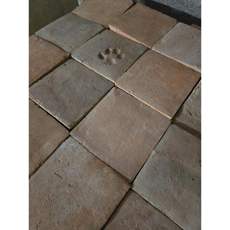 Antieke terracotta tegels uit de 19e eeuw - 68 m²