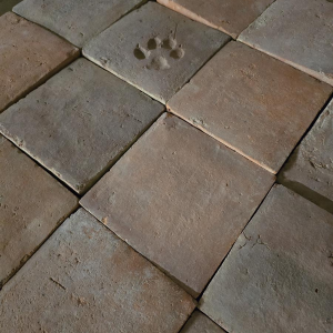 Antieke terracotta tegels uit de 19e eeuw - 68 m²