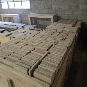 Antieke terracotta tegels uit de 19e eeuw - 68 m²