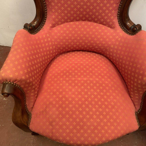 Paire de fauteuils Louis Philippe en acajou, XIX Siècle