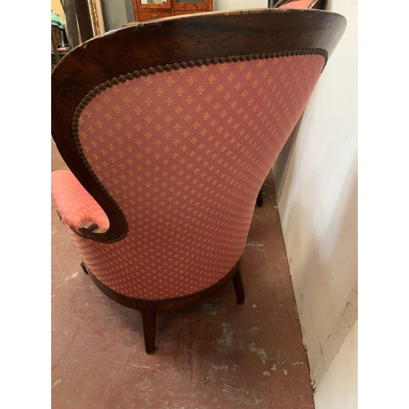 Paire de fauteuils Louis Philippe en acajou, XIX Siècle