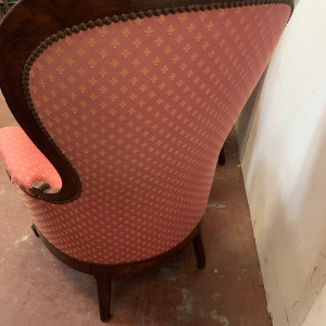 Pair of Louis Philippe mahogany armchairs, 19th century