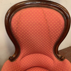 Paire de fauteuils Louis Philippe en acajou, XIX Siècle