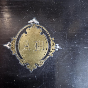 Théodore Année, sieradendoos van zwartgeblakerd hout uit de periode van Napoleon III