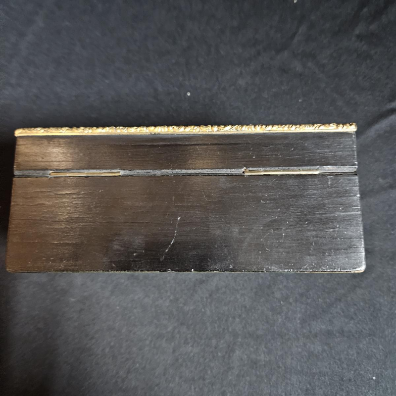 Théodore Année, Napoleon III period blackened wood jewelry box